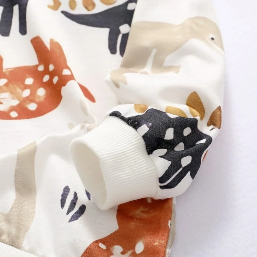 Dinosaur Print Kids Sweatshirt - Multicolor